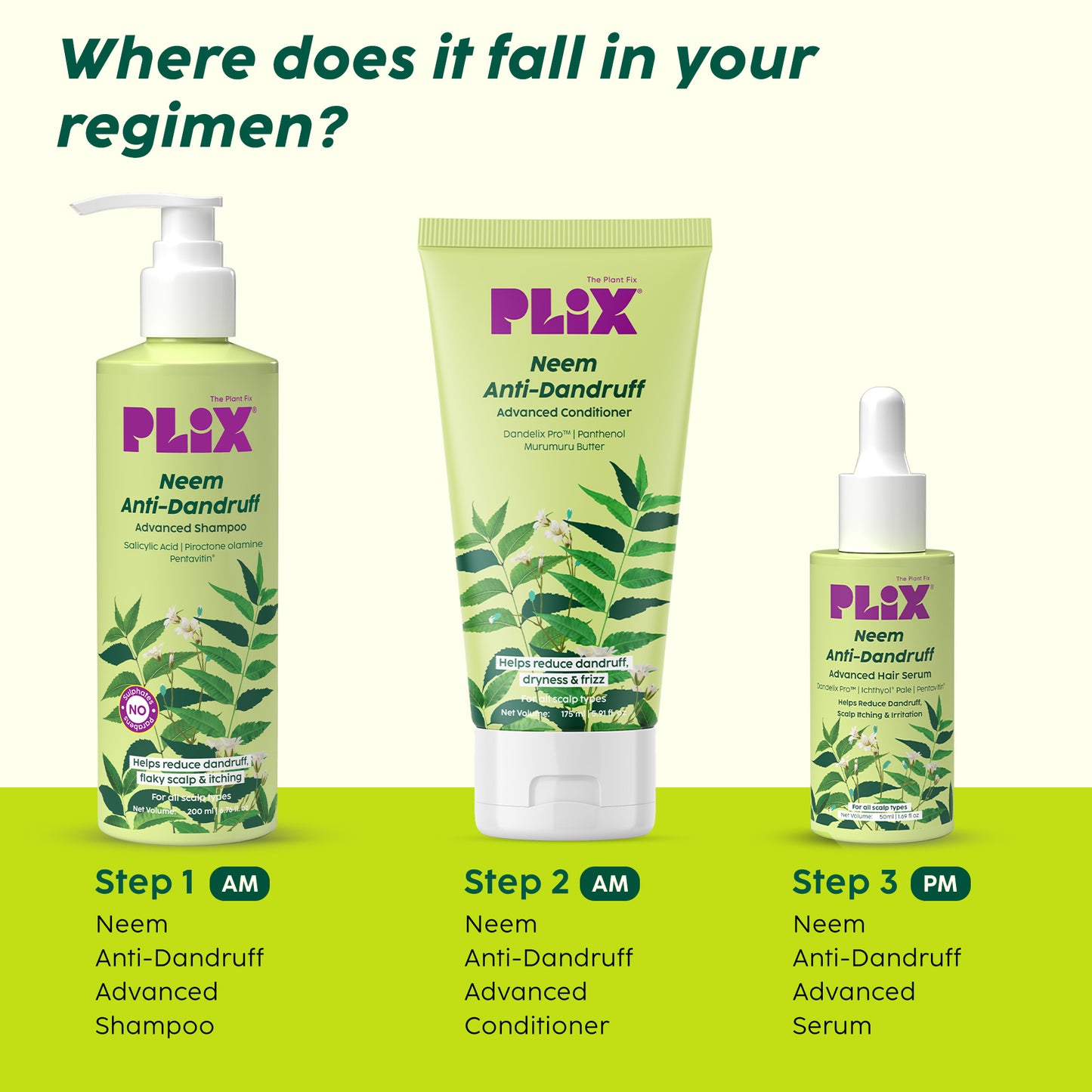 Neem Anti-Dandruff Advanced Shampoo for Reduced Dandruff & Itchiness