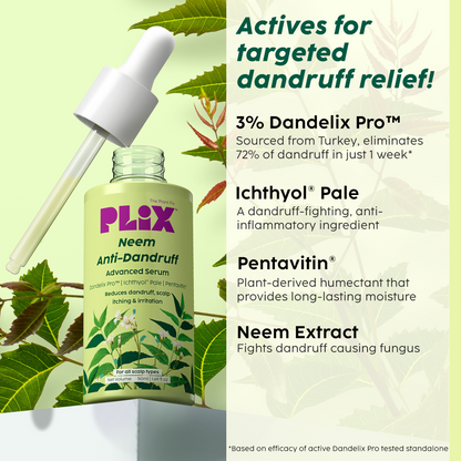 Neem Anti-Dandruff Advanced Hair Serum | Helps Reduce Dandruff, Scalp Itching & Irritation