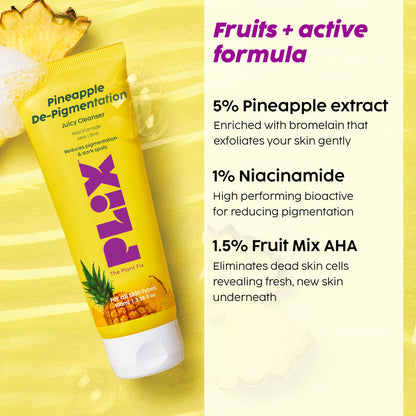 Pineapple De-Pigmentation Face Wash and Serum Combo-Combo