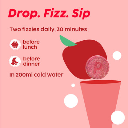 Apple Cider Vinegar Effervescent with 500mg ACV 4 Pack