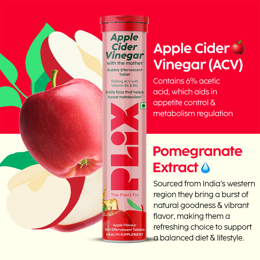 Apple Cider Vinegar Effervescent with 500mg ACV 12 Pack