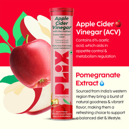 Apple Cider Vinegar Effervescent with 500mg ACV 12 Pack