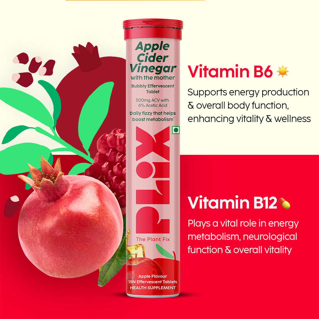 Apple Cider Vinegar Effervescent with 500mg ACV 4 Pack