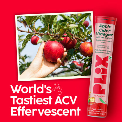 Apple Cider Vinegar Effervescent with 500mg ACV 4 Pack