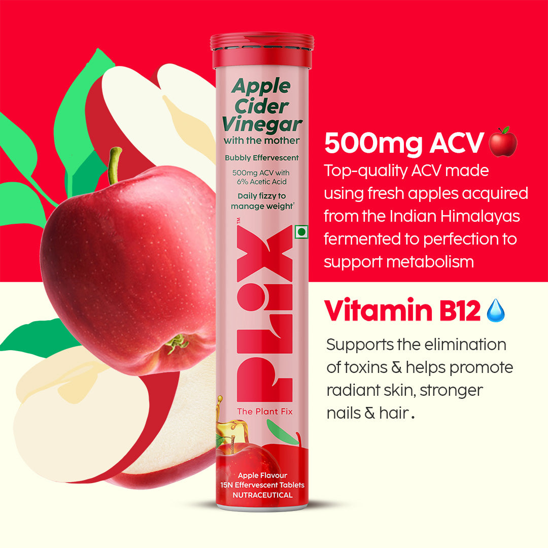 Apple Cider Vinegar Effervescent with 500mg ACV 8 Pack