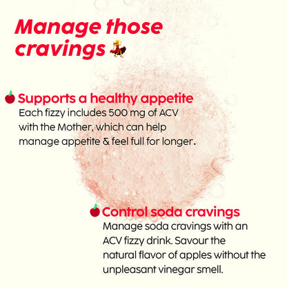 Apple Cider Vinegar Effervescent with 500mg ACV 8 Pack