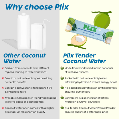 Tender Coconut Water Premix Powder for Energy & Hydration singa