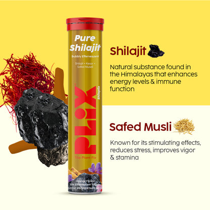 Shilajit Effervescent with 500mg Pure Himalayan Shilajit